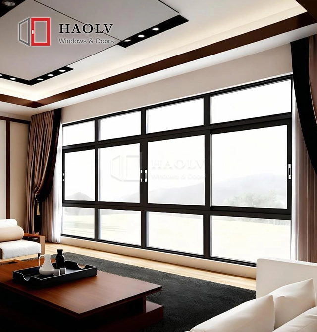 aluminium 3 track sliding window